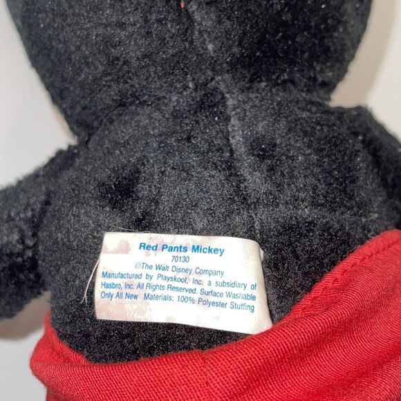 Vintage Disney Mickey Mouse Red Pants Plush 15" Playskool 70130 Stuffed Toy - Picture 11 of 12